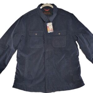 Robert Graham Men's Navy Quilted Corduroy Jacket Coat RGF21R12 SZ Med NWT $298